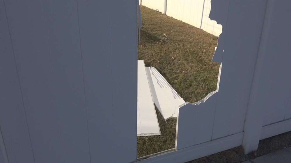 Vinyl fences are often made with hollow sections, which can affect their strength.