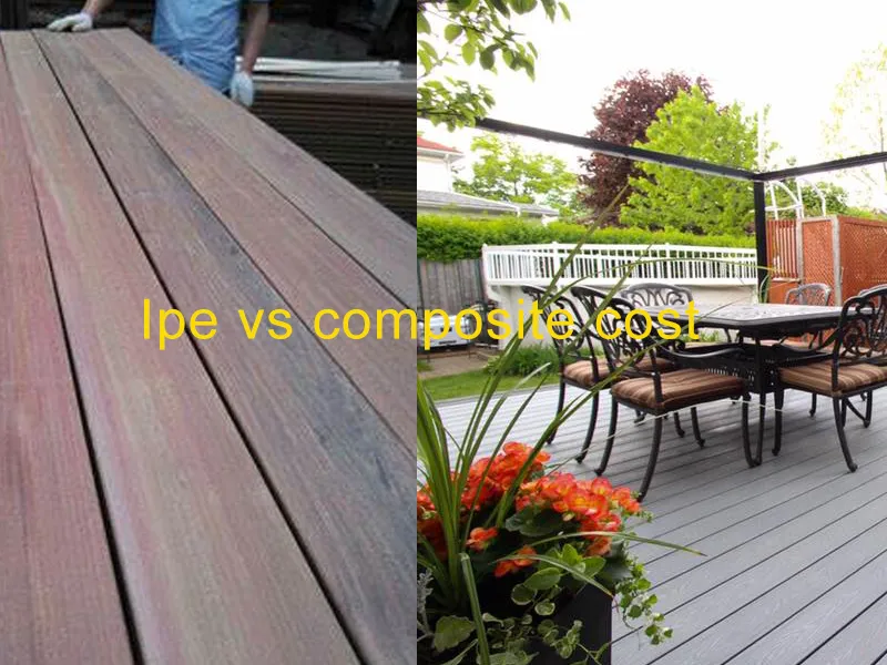 Ipe vs composite decking cost