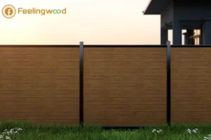Feelingwood WPC fence: high-quality wood-plastic composite privacy fencing with low maintenance, weather resistance, and natural wood look for Canadian residential properties.
