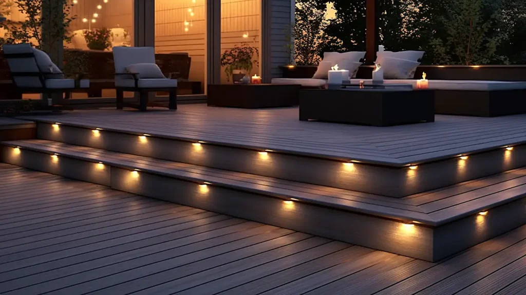 Deck Lighting and Electrical Work