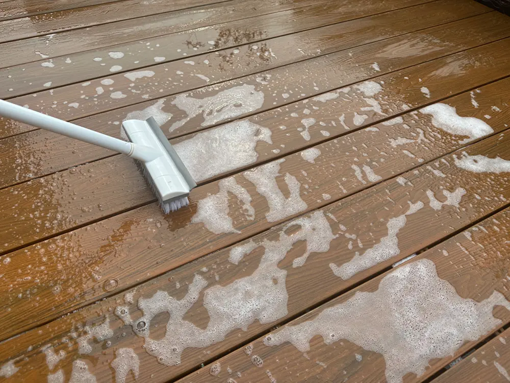 Floating decks are super easy to clean and maintain
