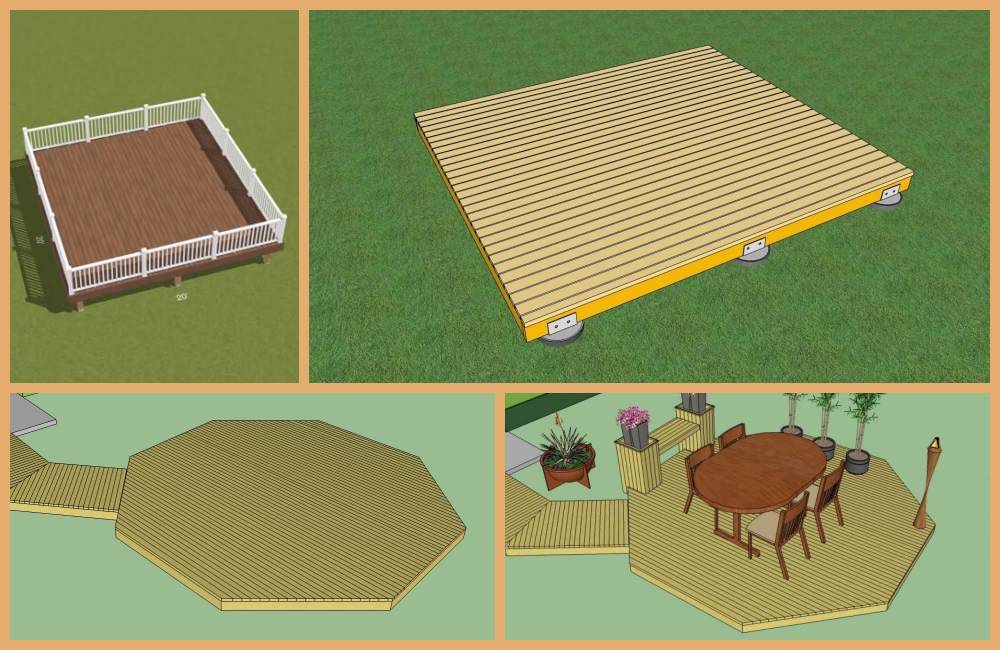 Plan and design before building a floating deck